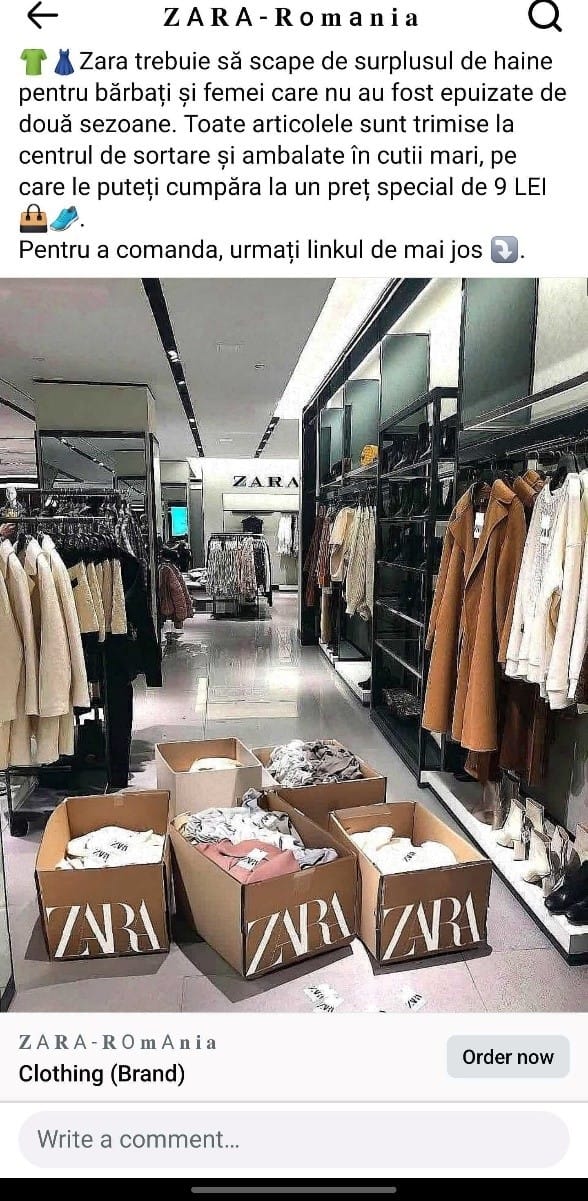 A store with boxes of clothes

Description automatically generated