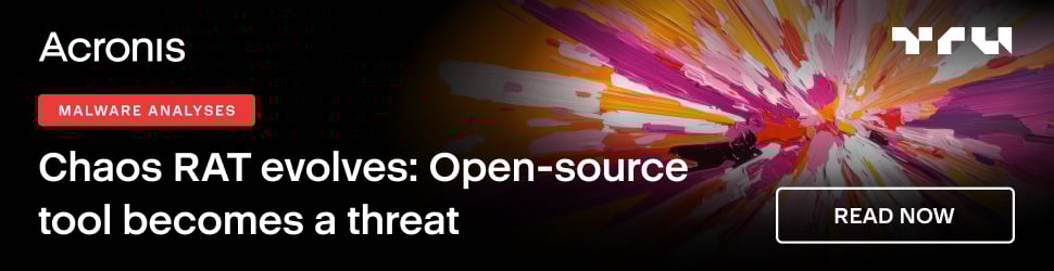 Acronis CHAOS RAT header