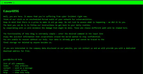 Kawa4096 ransomware