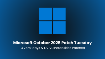 Microsoft October 2025 Patch Tuesday – 4 Zero-days and 172 Vulnerabilities Patched