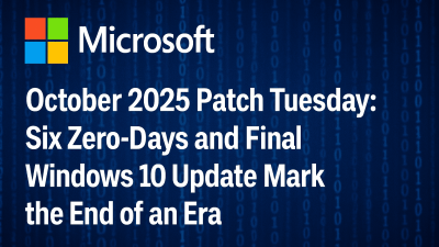 October Patch Tuesday: Microsoft Fixes 6 Zero-Days, Including 4 Actively Exploited Flaws, as Windows 10 Reaches End-of-Life