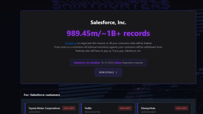ShinyHunters Wage Broad Corporate Extortion Spree