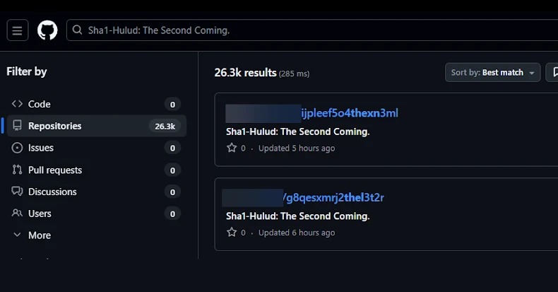 Second Sha1-Hulud Wave Affects 25,000+ Repositories via npm Preinstall Credential Theft
