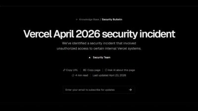 Vercel Finds More Compromised Accounts in Context.ai-Linked Breach