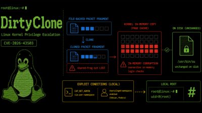 New DirtyClone Linux Kernel Flaw Lets Local Users Gain Root via Cloned Packets