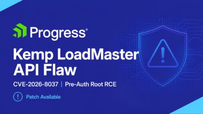 Progress Kemp LoadMaster Flaw Could Let Attackers Run Root Commands Pre-Auth