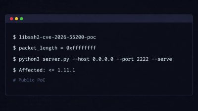 Public PoC Released for Critical libssh2 CVE-2026-55200 Client-Side SSH Flaw