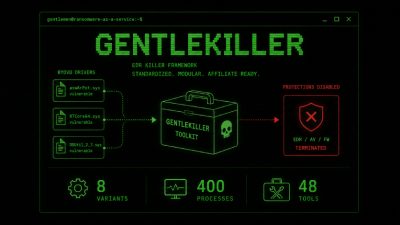 The Gentlemen RaaS Uses GentleKiller EDR Framework Targeting 400 Security Processes