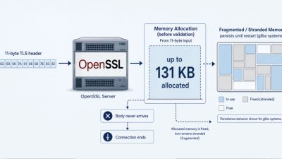 OpenSSL HollowByte Flaw Could Freeze Server Memory with 11-Byte TLS Requests